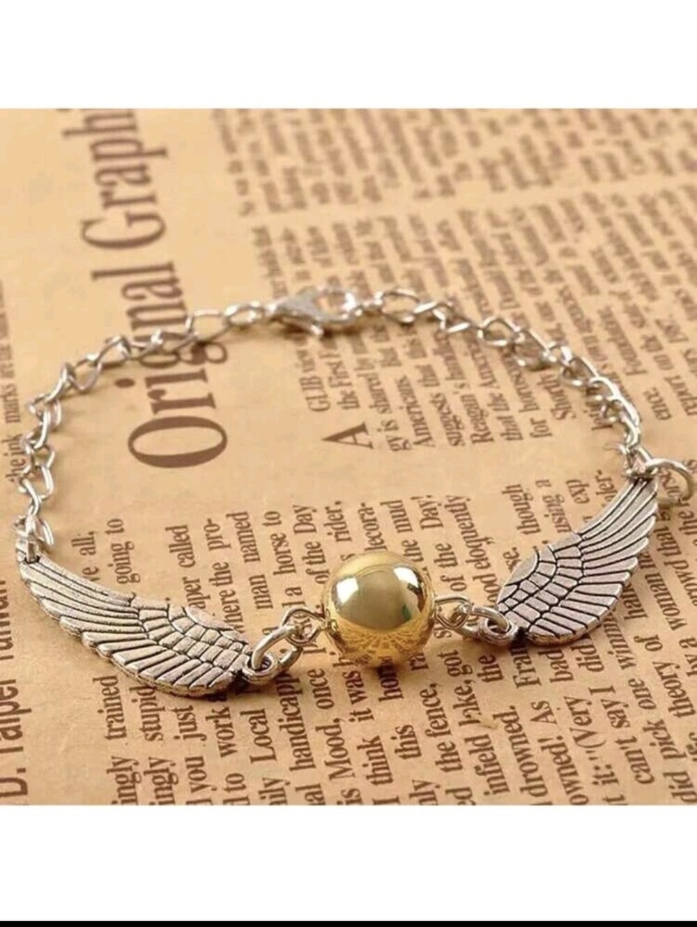 Harry Potter Golden Snitch Charm Bracelet